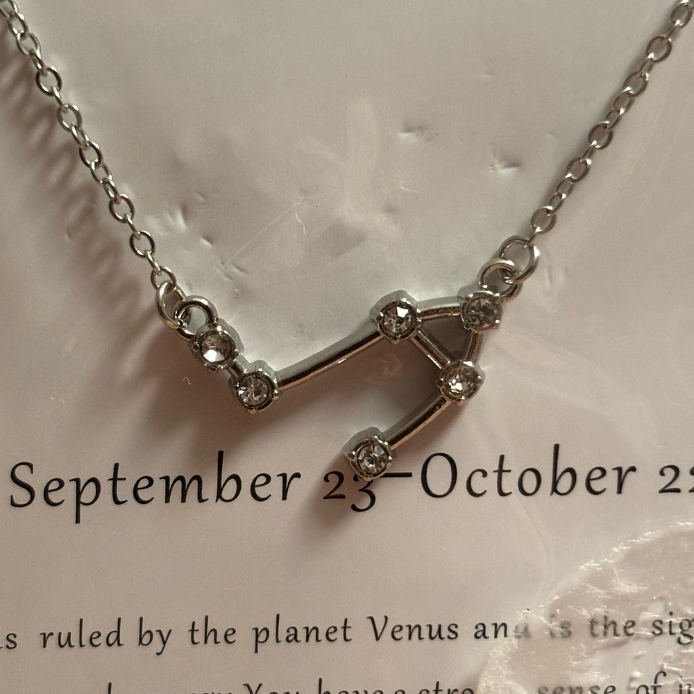NEW Libra Zodiac Constellation Necklace Astrology